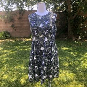 Emily & Finn Modcloth Tropical Leaf Print Dress